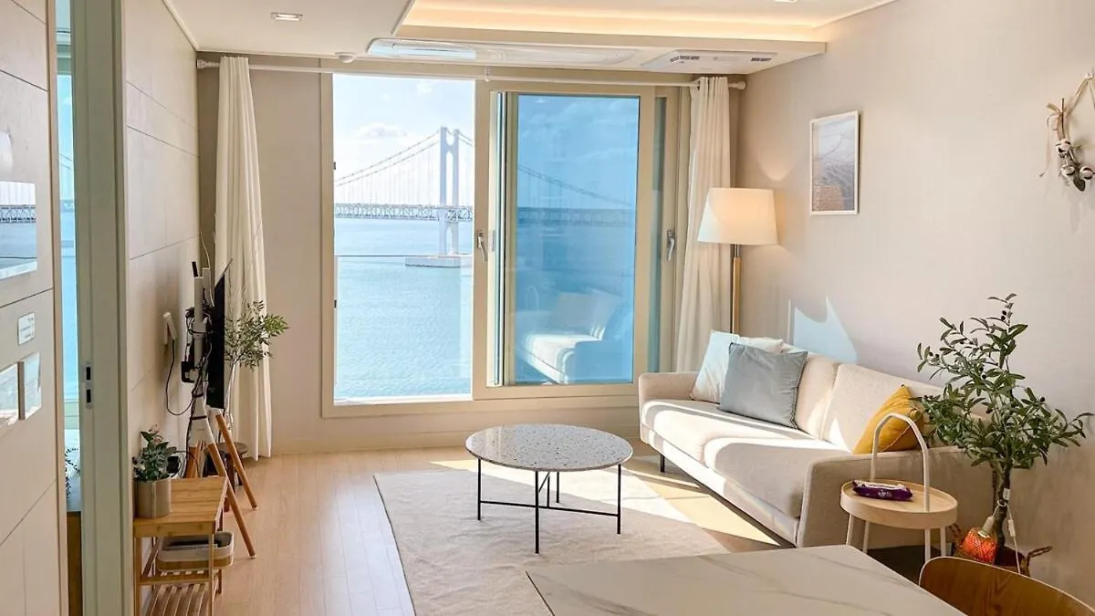 Harmony Gwangan Bridge Front View Apartment Busan