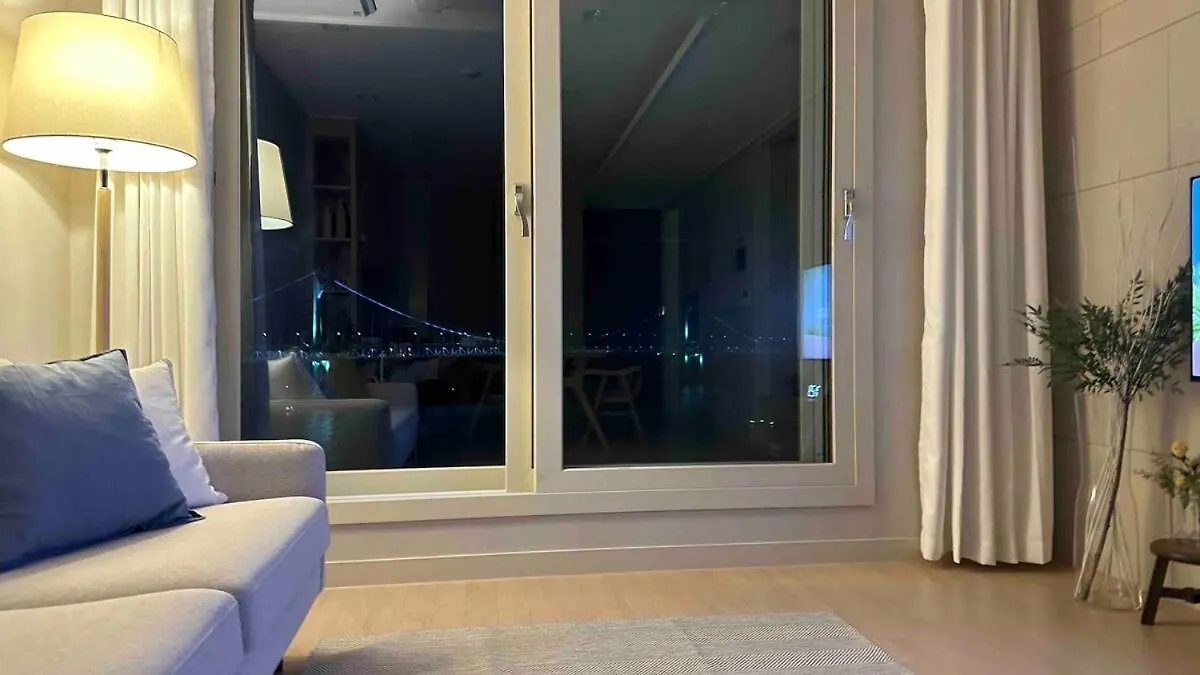 Harmony Gwangan Bridge Front View Apartment Busan