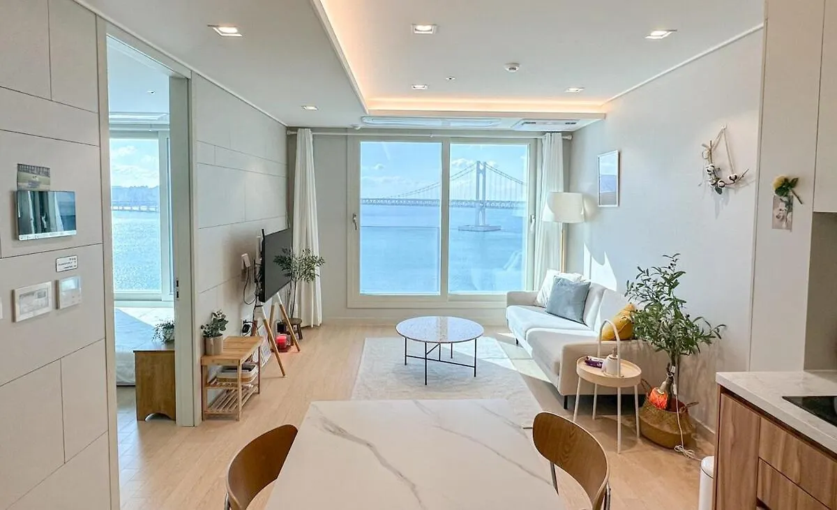 Harmony Gwangan Bridge Front View Apartment Busan South Korea