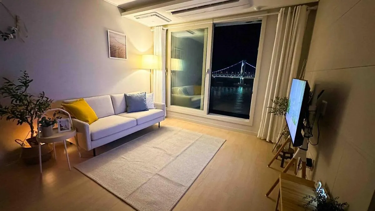 Harmony Gwangan Bridge Front View Apartment Busan