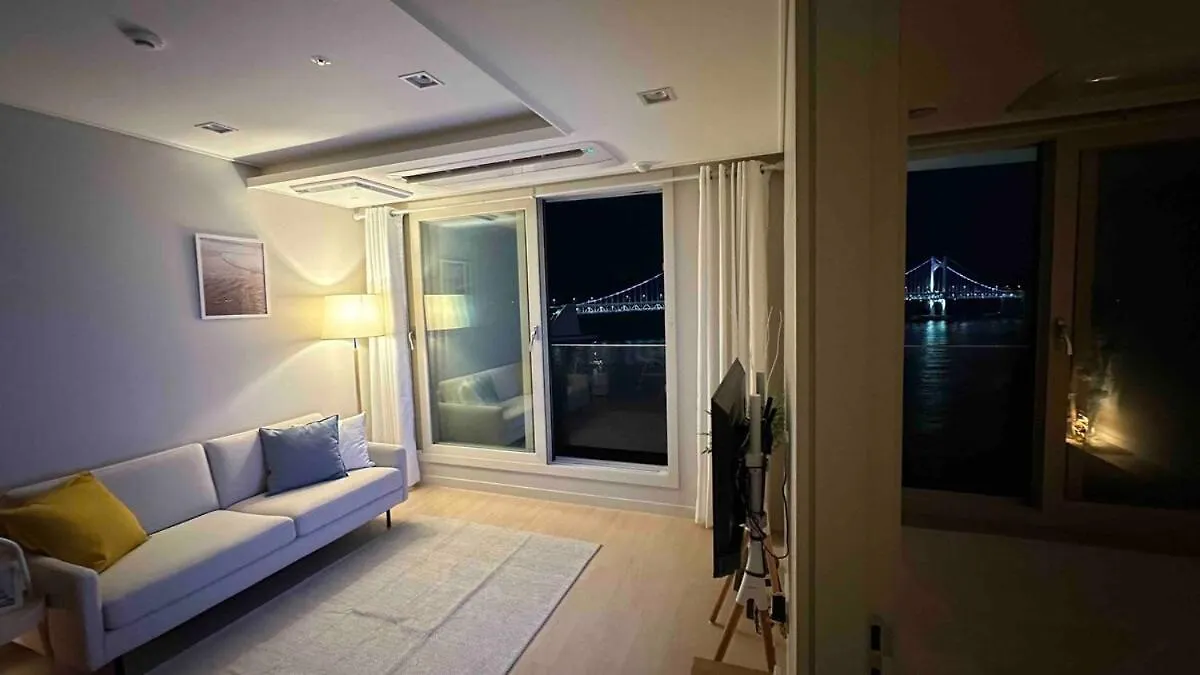 Harmony Gwangan Bridge Front View Apartment Busan