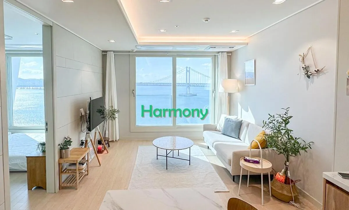 Harmony Gwangan Bridge Front View Apartment Busan
