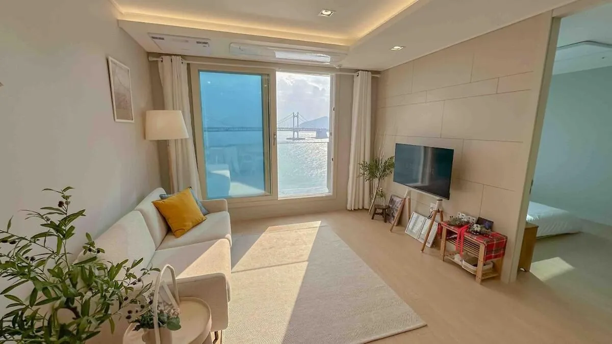 Harmony Gwangan Bridge Front View Apartment Busan